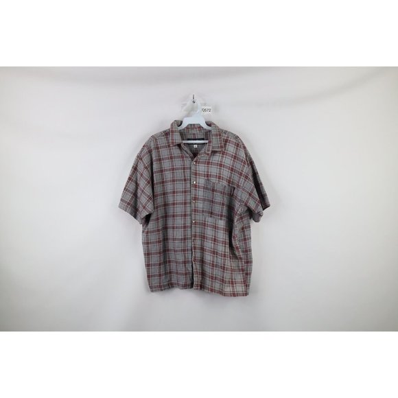 Troy Lee Designs Mens Medium Spell Out Baggy Fit Flannel Snap Button Shirt USA - Picture 1 of 9